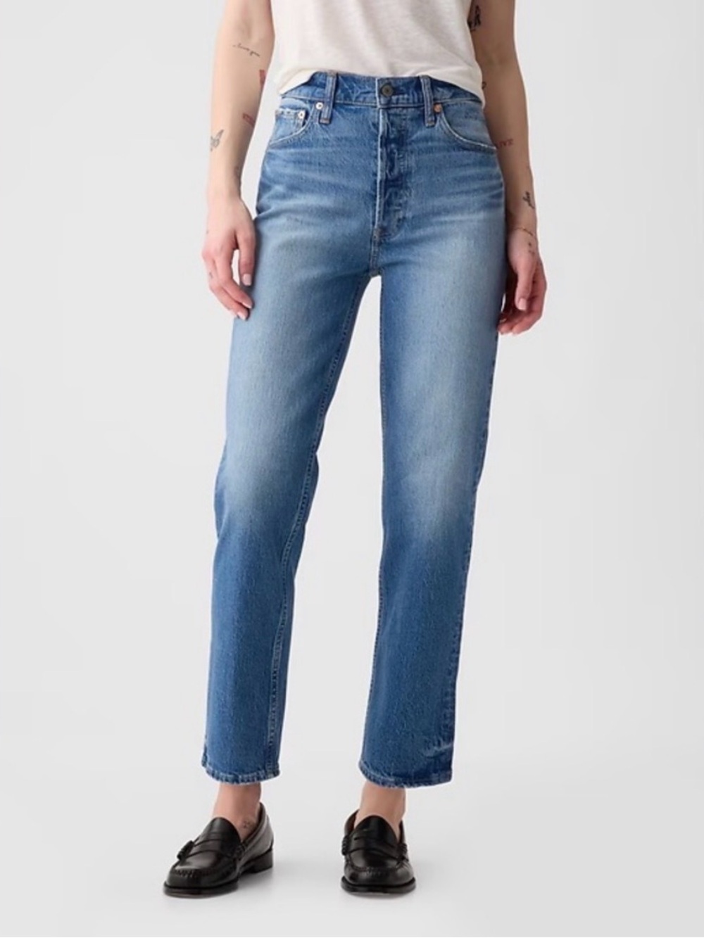 GAP High Rise Cheeky Straight Jeans
